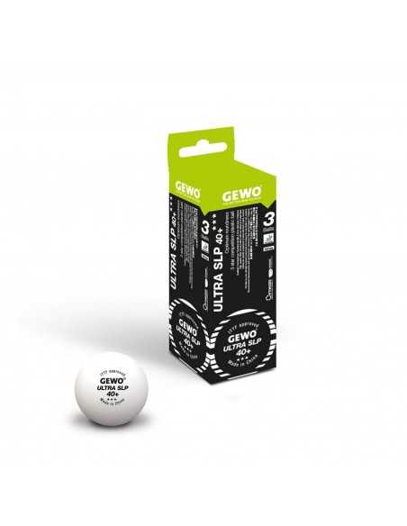 Balls GEWO Ultra P40+ 3*** plástic. Pack 3
