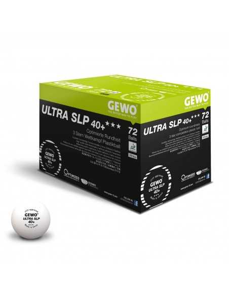 Balles en plastique GEWO Ultra SLP 40+ 3***. Pack 6