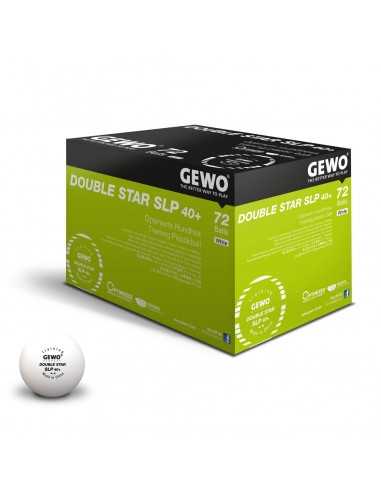 Balles en plastique GEWO  P40+ Double Star 2**. Pack 60